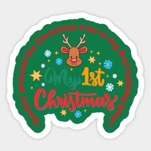 My First Christmas Sticker